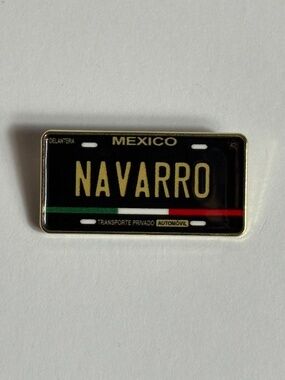 Mexico Flag Navarro Name License Plate Hat Pin Pins Hats Fitted New Era Hatpin